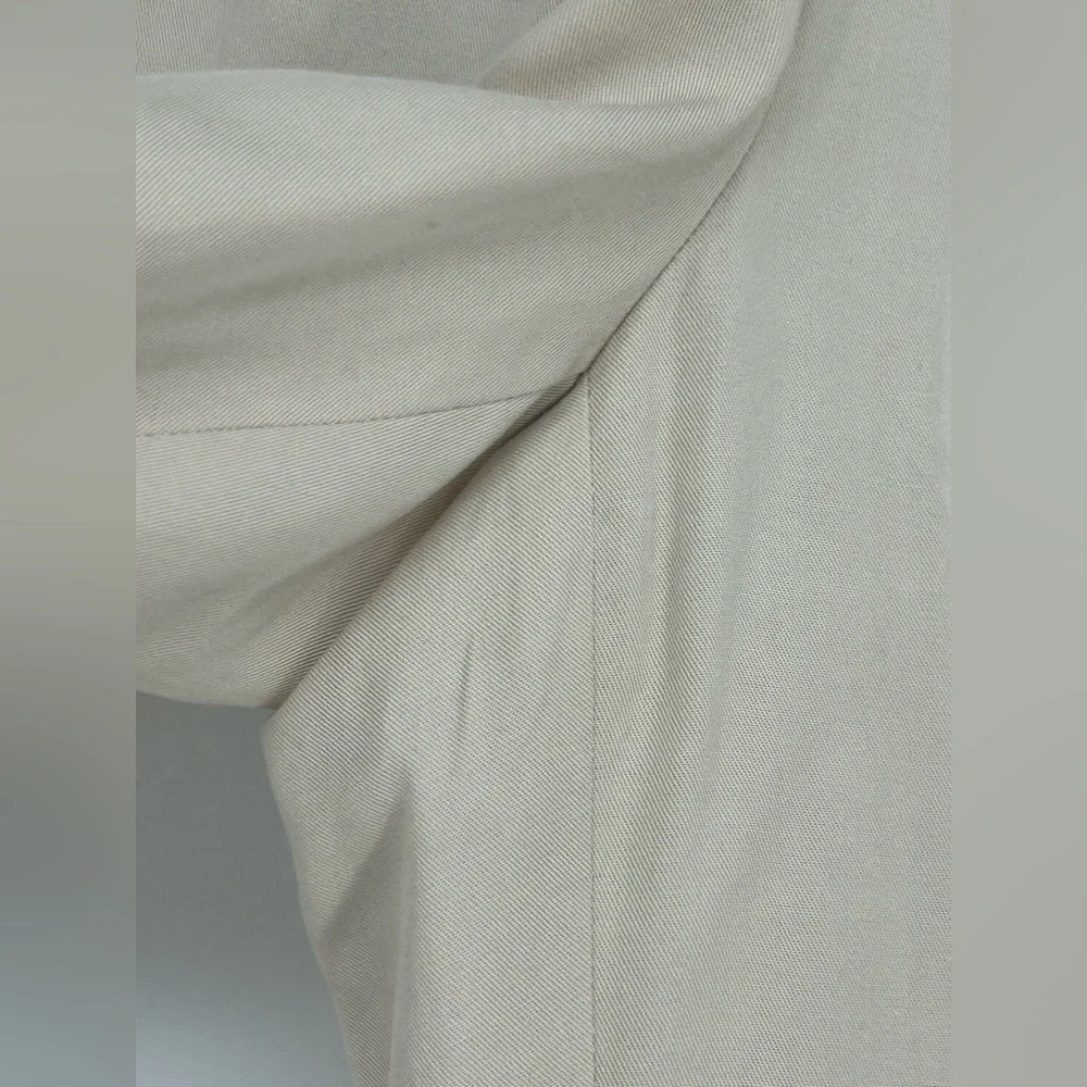 "NWT"Ann Tayor The Pull on Pant High Rise Ankle Beige Lyocell Sz.XXS Petite - Picture 11 of 12